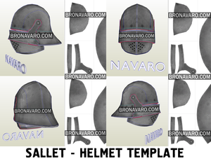 Larp Helmet Foam Template