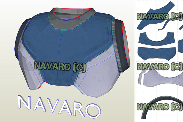 Load image into Gallery viewer, mega man torso template