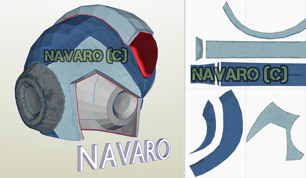 Load image into Gallery viewer, mega man cosplay helmet