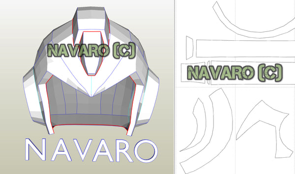 Load image into Gallery viewer, mega man helmet pattern