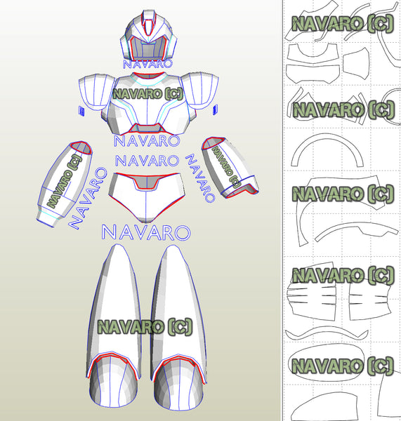 Load image into Gallery viewer, mega man costume diy
