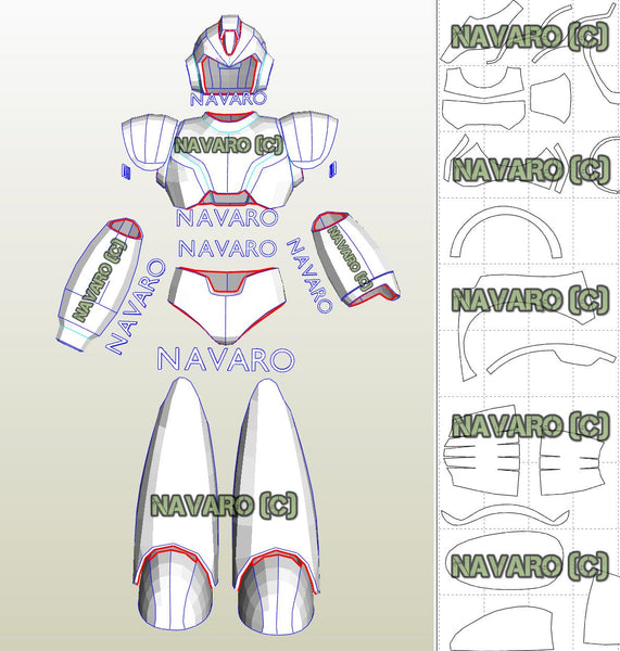 Load image into Gallery viewer, mega man costume diy
