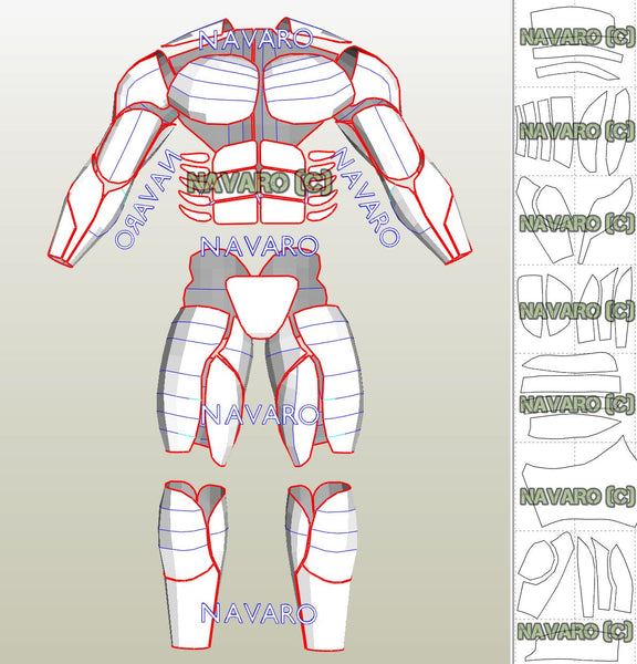 Load image into Gallery viewer, Muscle Suit foam template