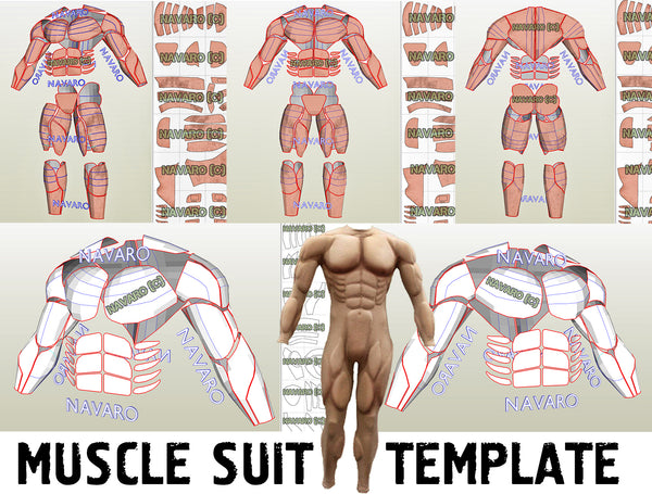 Load image into Gallery viewer, Muscle Suit pepakura

