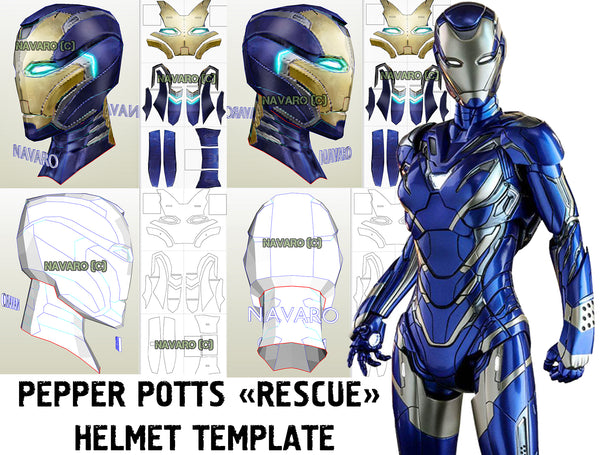 Load image into Gallery viewer, Rescue Helmet Template
