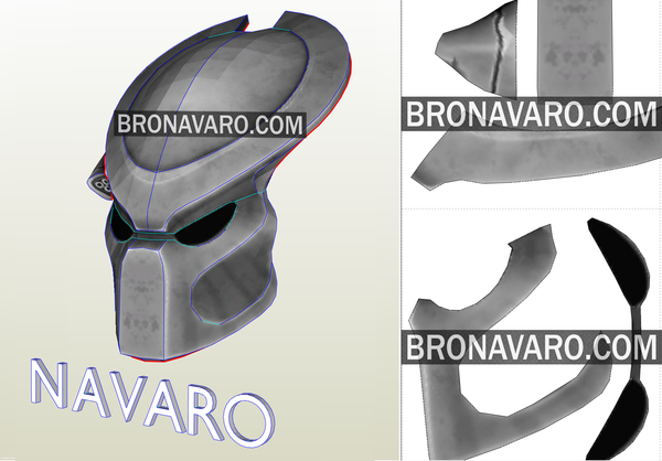 Load image into Gallery viewer, Predator Helmet Cosplay Pattern