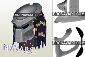 Predator Helmet Foam Template