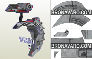 Predator Shoulder Plasma Cannon Cosplay Template