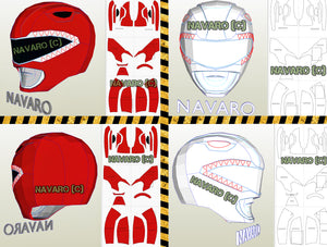 red ranger eva foam template