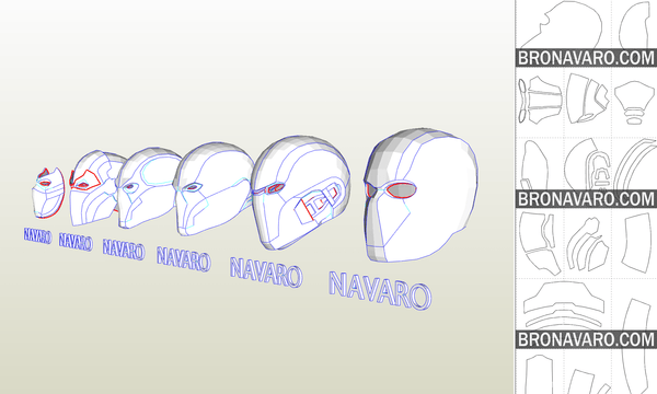 Load image into Gallery viewer, Red Hood - Jason Todd - Helmet and Mask Templates
