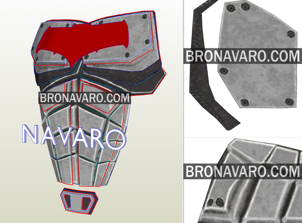Load image into Gallery viewer, Red Hood Armor Foam Template