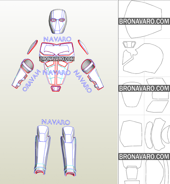Load image into Gallery viewer, Jason Todd Red Hood Pepakura