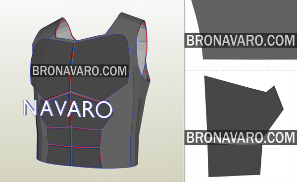 Load image into Gallery viewer, Red Hood Armor Printable Template
