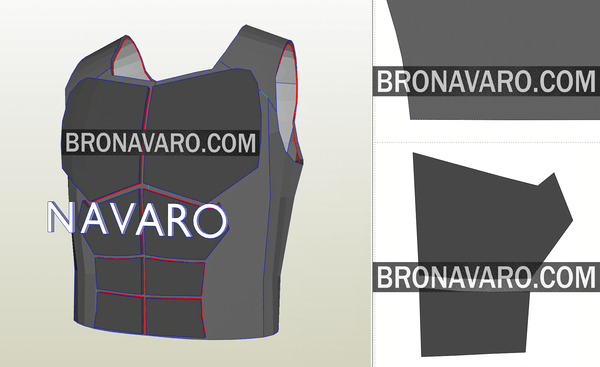 Load image into Gallery viewer, Red Hood Armor Printable Template