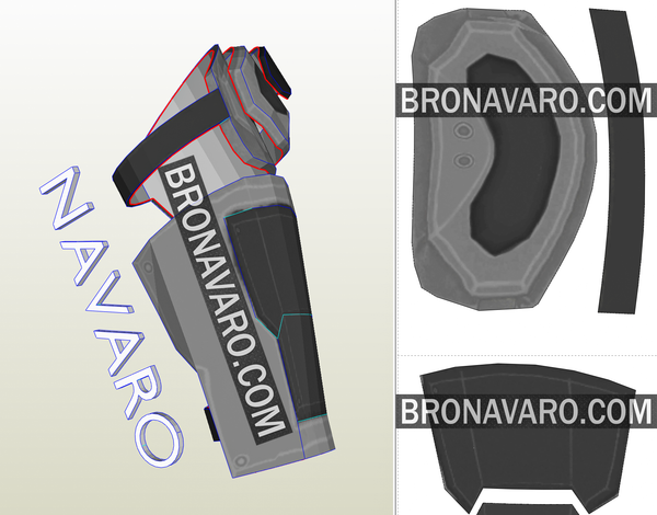 Load image into Gallery viewer, Red Hood Bracer Pattern