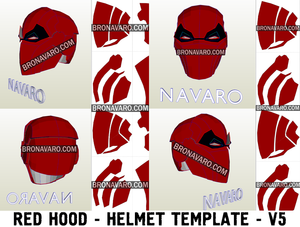 Red Hood - Deathstroke Helmet Eva Foam Template