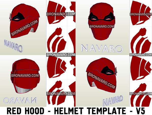 Load image into Gallery viewer, Red Hood - Deathstroke Helmet Eva Foam Template