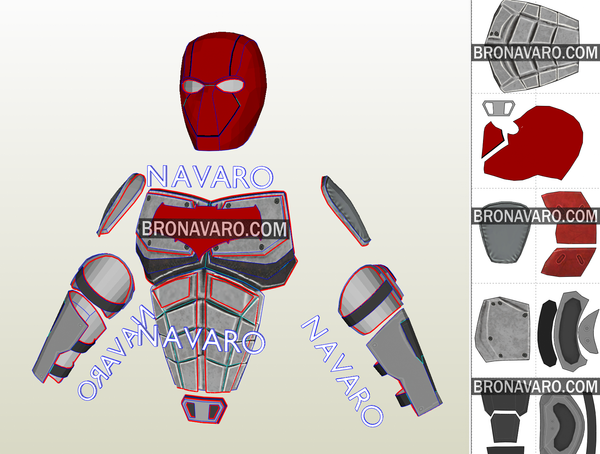 Load image into Gallery viewer, Red Hood Eva Foam Template