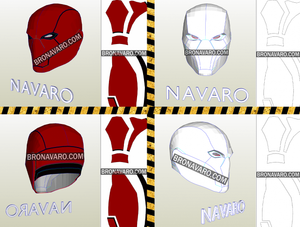 Jason Todd - Red Hood - Helmet Eva Foam Pattern