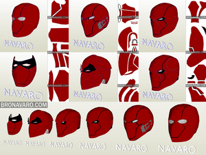 Red Hood Helmet Pack Foam Template