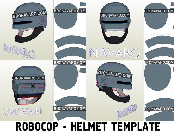 Load image into Gallery viewer, Robocop Helmet Eva Foam Template