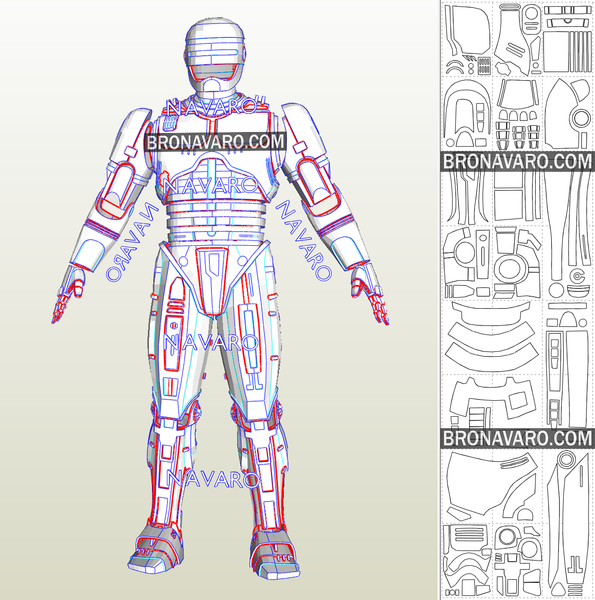 Load image into Gallery viewer, Robocop Pepakura