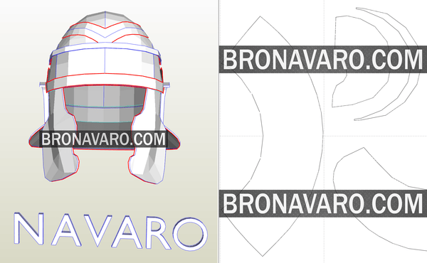 Load image into Gallery viewer, Roman Imperial Helmet foam template