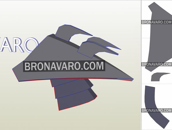 Load image into Gallery viewer, Shredder Shoulder Template