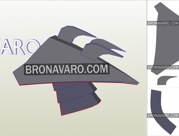 Load image into Gallery viewer, Shredder Shoulder Template