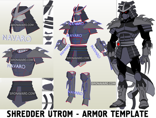 Load image into Gallery viewer, Shredder Utrom Armor Template