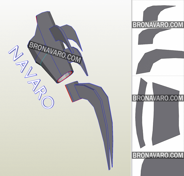 Load image into Gallery viewer, Shredder Bracer Pattern