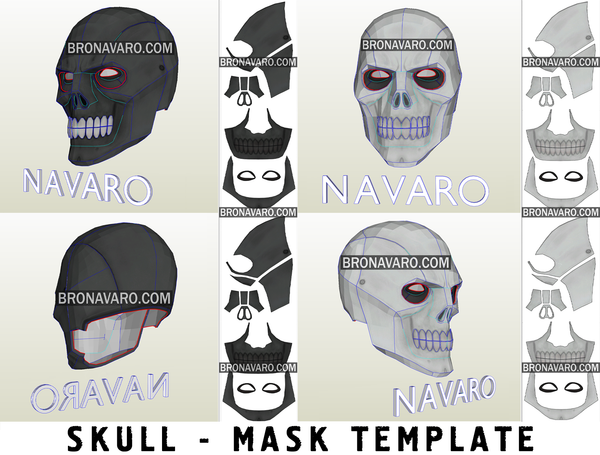 Load image into Gallery viewer, Skull Mask Eva Foam Template