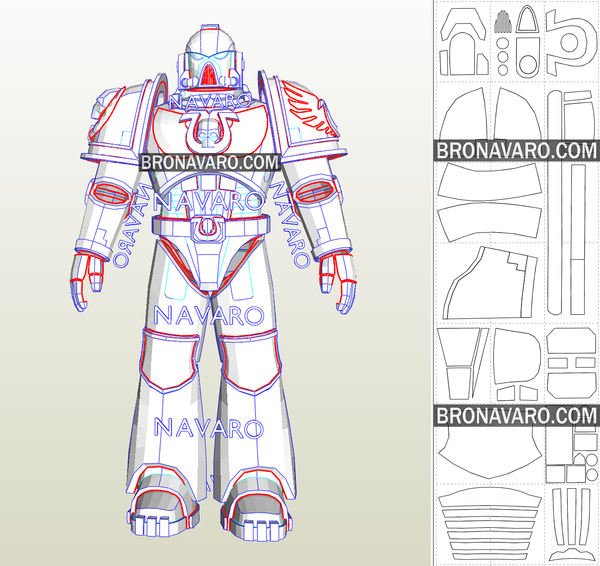 Load image into Gallery viewer, Space Marine Armor Pepakura