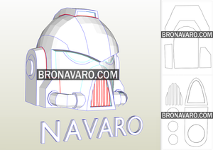 Space Marine Helmet Pepakura Template