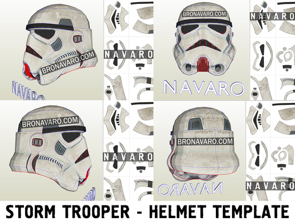 Load image into Gallery viewer, Stormtrooper helmet pepakura
