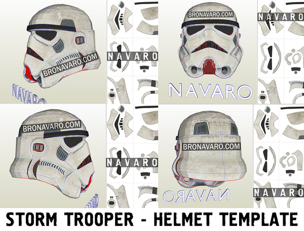 Load image into Gallery viewer, Stormtrooper helmet pepakura