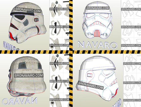 Load image into Gallery viewer, Star Wars Stormtrooper Helmet Pepakura