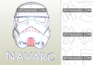 Stormtrooper helmet template
