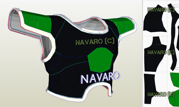 Load image into Gallery viewer, broly cosplay foam template