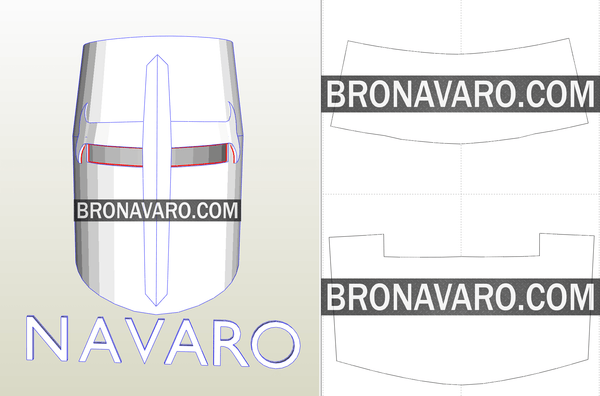 Load image into Gallery viewer, Templar Helmet Eva Foam Template