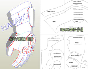 Thanos Gauntlet (Foam Template) - Thanos Gauntlet Pepakura - Printable PDF - Thanos Cosplay + Bonus Thanos Sword Template - Thanos Endgame