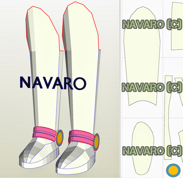 Load image into Gallery viewer, Twelve Forever Armor (Foam Template) - Twelve Forever Helmet Template - Twelve Forever Cosplay - Twelve Forever Pepakura - Eva Foam Template