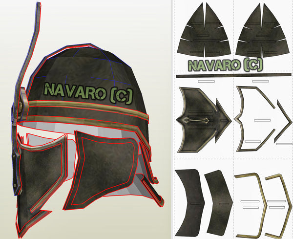 Load image into Gallery viewer, unsullied helmet pepakura