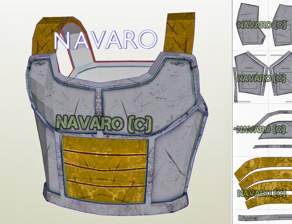 Load image into Gallery viewer, Vegeta pepakura