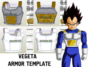 vegeta armor template