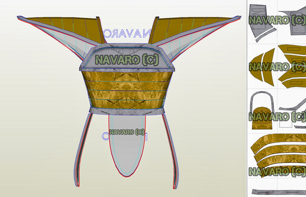 Load image into Gallery viewer, Dragon Ball Z Saiyan Armor Foam Cosplay