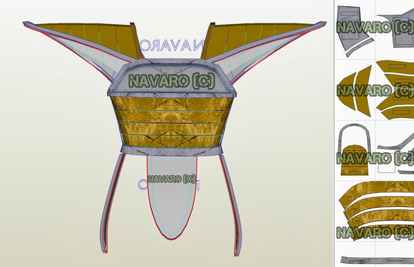 Load image into Gallery viewer, Dragon Ball Z Saiyan Armor Foam Cosplay