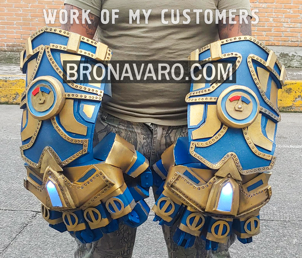 Load image into Gallery viewer, Vi Arcane Gauntlets Eva Foam Template