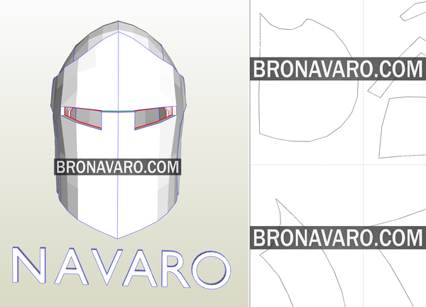 Load image into Gallery viewer, Warden Helmet Pepakura