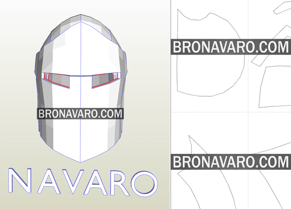 Load image into Gallery viewer, Warden Helmet Pepakura